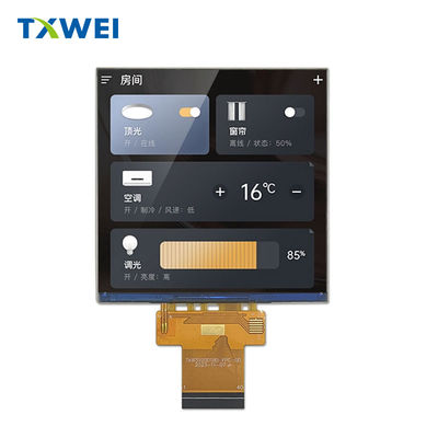 3.92 pouces 480*480 Moniteur LCD carré 500cd/m2 Module d'affichage à écran tactile