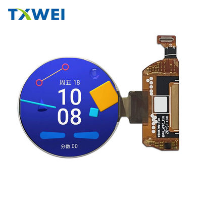 1.39 pouces 454 * 454 IPS bouton intelligent portable, appareils médicaux de petite taille, luminosité 400cd/m2 écran circulaire