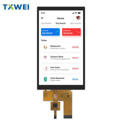 Écran LCD TFT de 5 pouces 720 * 1280 HD avec écran tactile capacitif avec interface LVDS à 40 broches