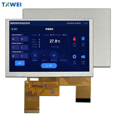 5.0 pouces LCD 800*480 Résolution RGB Interface de contrôle industriel Affichage LCD médical