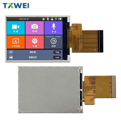 2Affichage LCD de 4 pouces 240x320 Petite taille avec interface RGB large plage de température