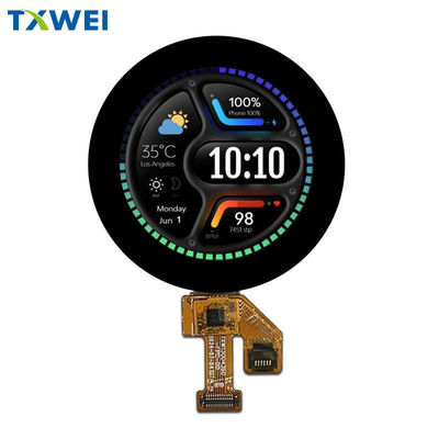 1Affichage LCD circulaire de 0,3 pouces 240x240 avec interface SPI Matériau de couverture en verre trempé Asahi