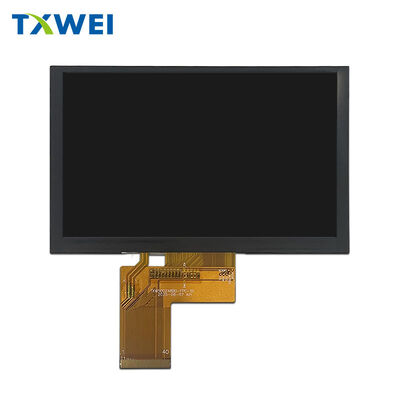 Écran LCD TFT personnalisé de 5 pouces avec interface RVB et écran LCD couleur 800*480 avec tactile capacitif